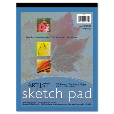 Pacon Art1st Sketch Pad, Unruled, 50 Whi